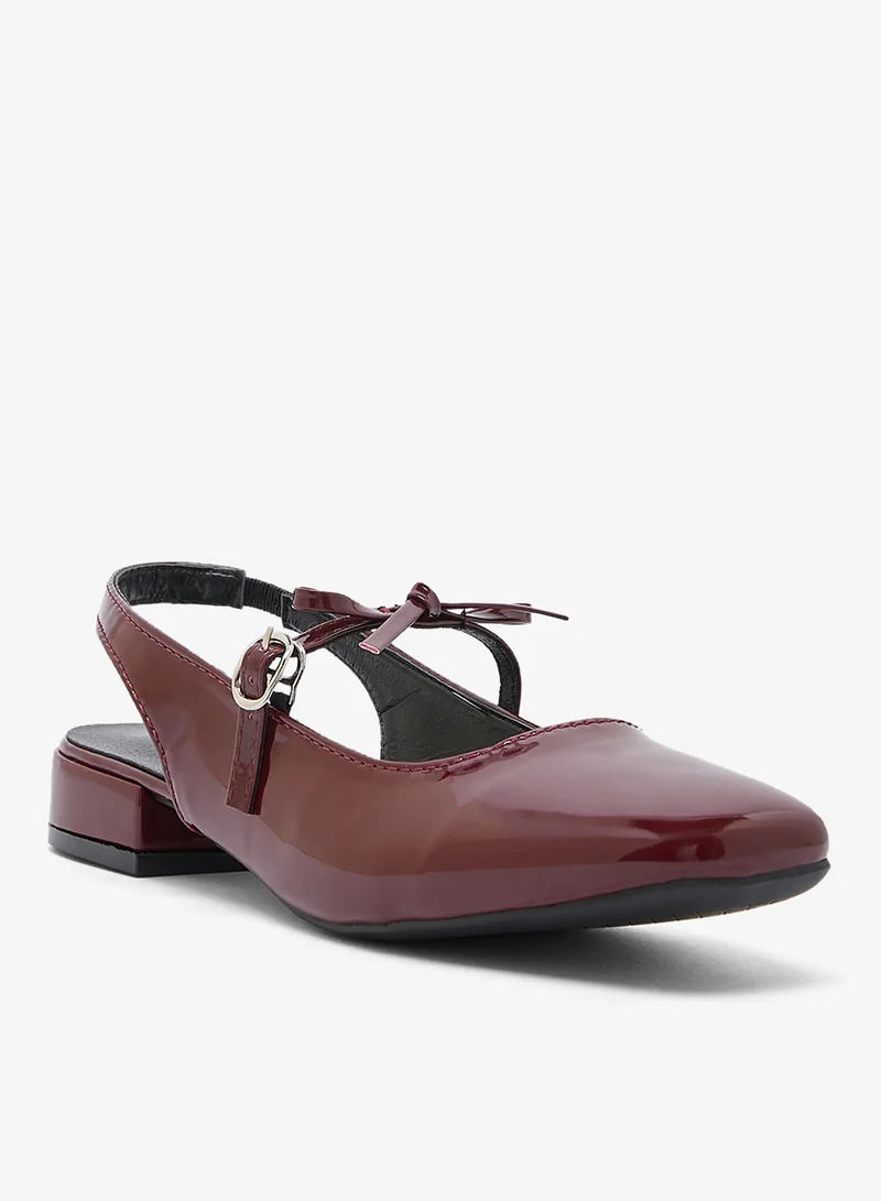 Ginger Bow Detail Classic Ballet Flats