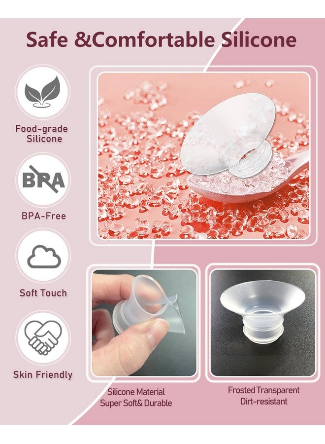 IVARONAL Flange Insert 4PCS 15mm Compatible with Momcozy M9/M6/M5/S12 Pro/V1 Pro/V2 pro, Spectra/Medela/Elvie/NCVI/TSRETE/eufy/Lansinoh/Paruu/MomMed Breast Pump 24mm Shields/Flanges (4pcs-15mm) - Image 3