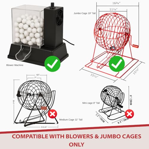 MR CHIPS Professional Bingo Balls 1.5" (38mm), White Single Number, Ping Pong Style Replacement Balls for Manual Bingo Cages & Blower Machines - Image 4
