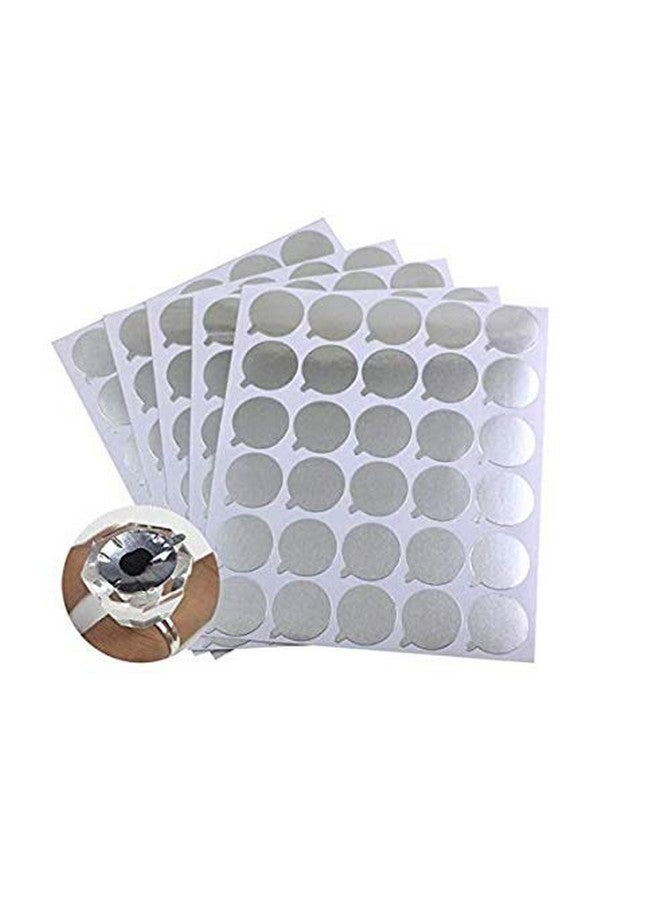 LASSUM Disposable Eyelash Extension Adhesive Aluminum Foil Glue Pallet Sticker Pads 2.1 Cm (300 Pieces,10 Sheets) - Image 1