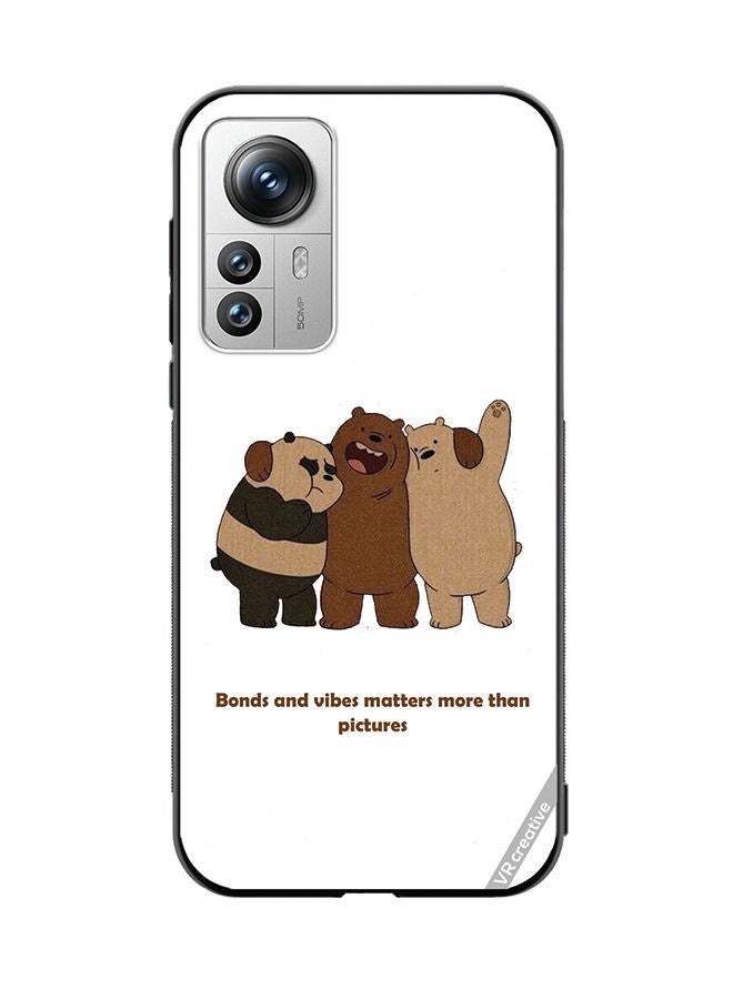 VR CREATIVE Protective Case Cover For Xiaomi 12 Pro Bonds And Vibes Matters More Than Pictures Design Multicolour - Image 1