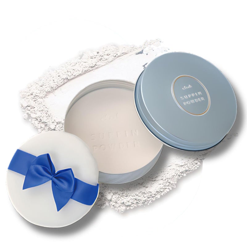 بودرة التثبيت الشفافة من كلوب لمظهر مطفي طبيعي بودرة مضغوطة شفافة خفيفة الوزن لبودرة الوجه مع حمض أميني وزبدة الشيا ومستخلص ورق الألوة من اليابان 087 أونصة إنوسنت فلورال