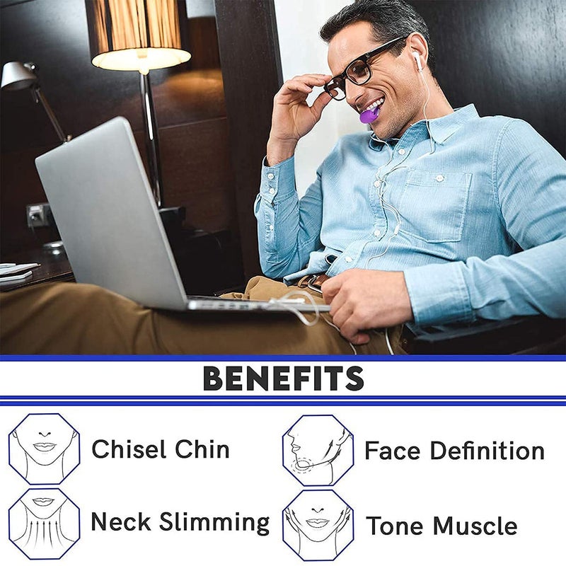 Citaaz Citaaz Jaw Exerciser Ball Neck Toning Exerciser Double Chin Exercise Device Face Slim Jawline Shaper Facial Exerciser Ball for Men and Women Define Your Jawline with Mouth Exerciser  - Image 4