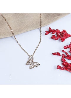 Butterfly Soft Necklaces Of Fluffy Women's Accessories-Gold
