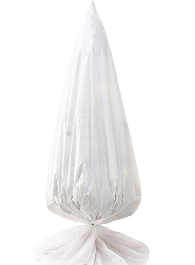 Liyaomix Jumbo Christmas Tree Removal Bag, White Extra Large 6ft Width x 9ft Tall Christmas Tree Disposal Bag Waterproof for Upright Storage - Image 2