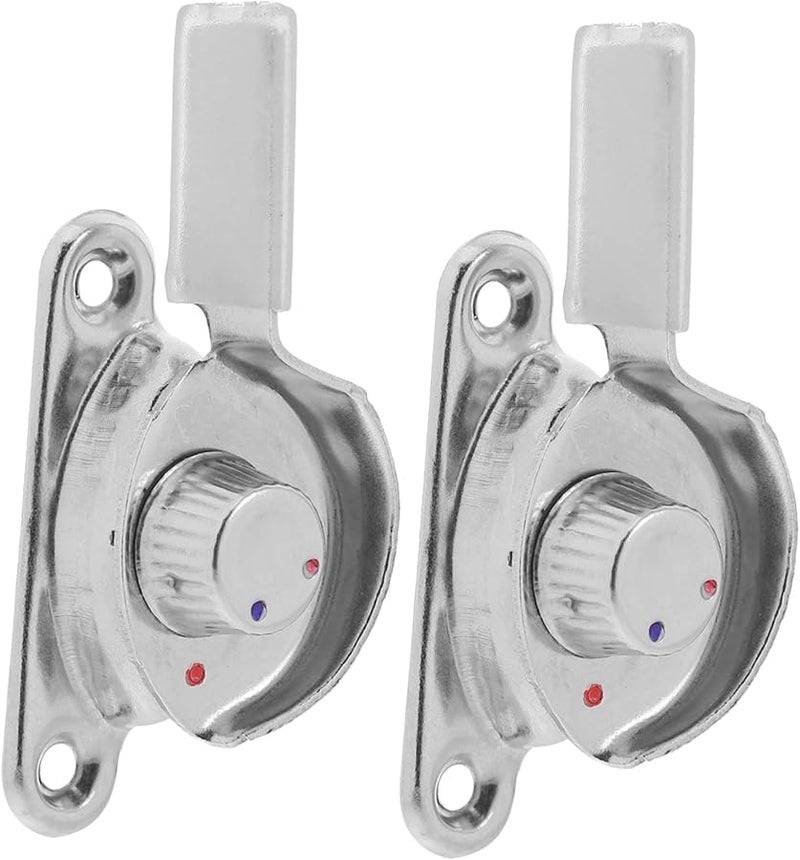 أقفال إطار النافذة من الفولاذ المقاوم للصدأ 2 قطعة قفل باب منزلق لسلامة الأطفال - Image 2