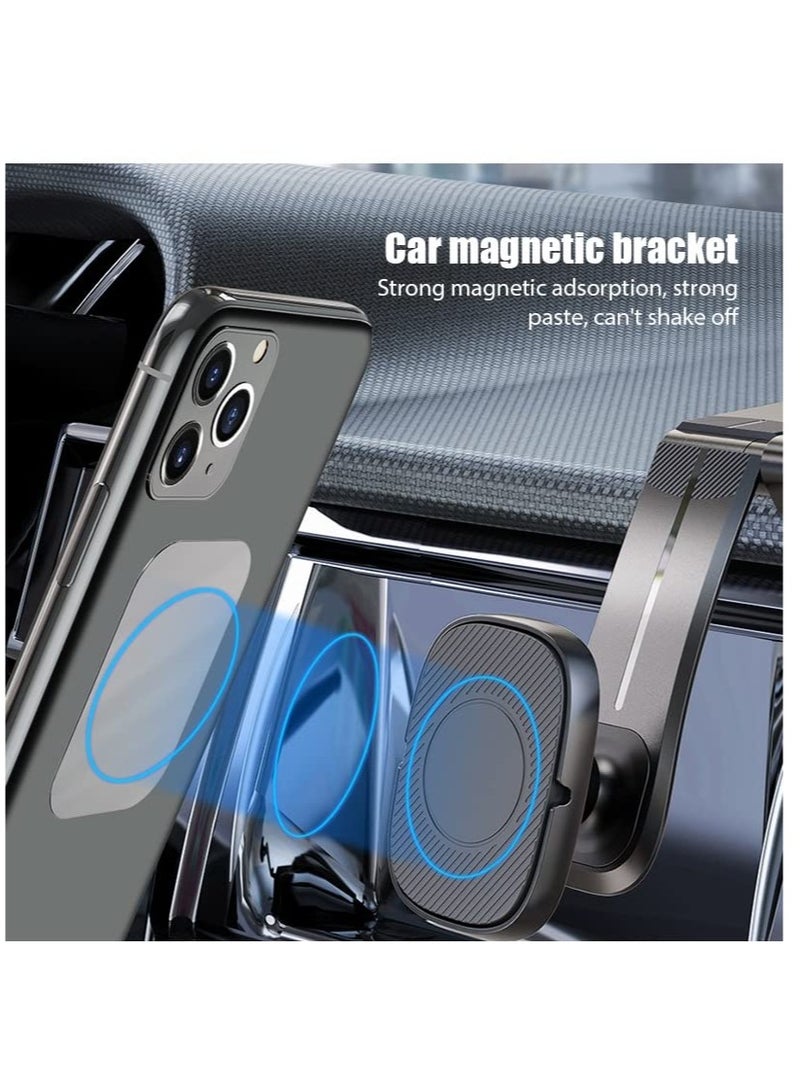 SYOSI Upgraded Magnet Car Phone Holder, 360 Adjustable Car Phone Mount Dashboard Mount Strong Magnetic Car Holder Versatile Car Dashboard Phone Mount Fits Samsung iPhone etc All Smartphones - Image 4