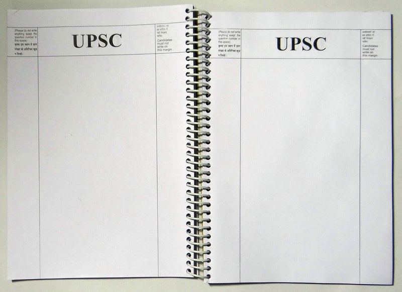 amblitz دفتر كتابة إجابات UPSC | 300 صفحة | عبوة من 2 دفتر | ورق سميك 70 جرام | هوامش مطبوعة مسبقًا | مثالي لامتحانات UPSC الرئيسية، PSC وإعداد الخدمات المدنية | حجم A4 - Image 3