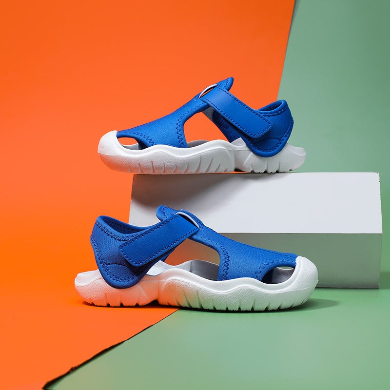 2024 High Elastic Soft Bottom Children'S Sandals Summer Outdoor Open Toe Sandals Boys And Girls Climbing Upstream Beach Shoes - Image 4