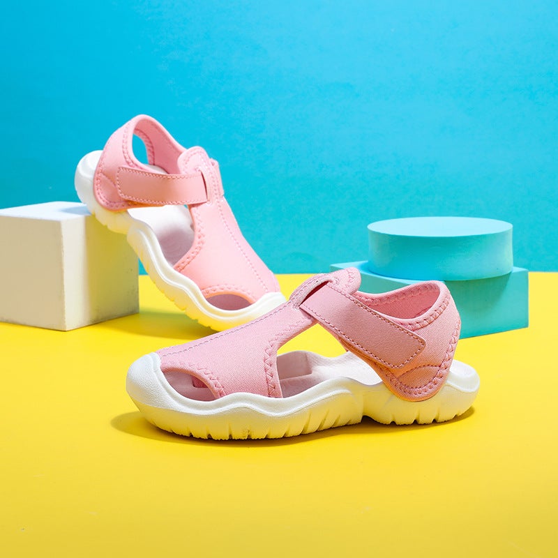 2024 High Elastic Soft Bottom Children'S Sandals Summer Outdoor Open Toe Sandals Boys And Girls Climbing Upstream Beach Shoes - Image 1
