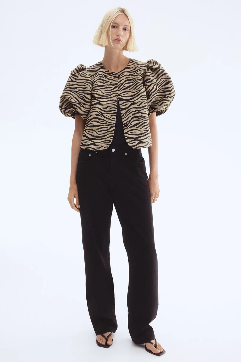 H&M Balloon-sleeved blouse