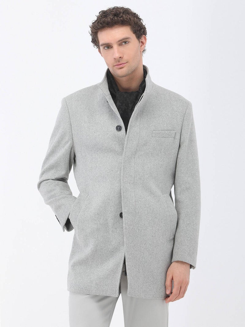 Kip Gray Woven Coat  - Image 1