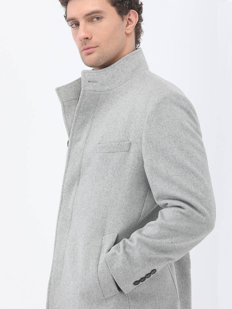 Kip Gray Woven Coat  - Image 4