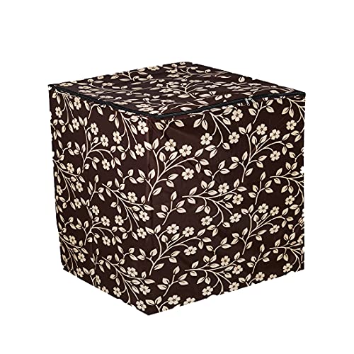 KANUSHI Industries® Black box Design Top Load Semi Automatic Washing Machine Cover (Suitable For 6 Kg, 6.5 kg, 7 kg, 7.5 kg) (VAR2-WASMAC-BLACK-BOX-SEMI-01) (VAR2-WASMAC-BROWN-RAJ-SEMI-01) - Image 3