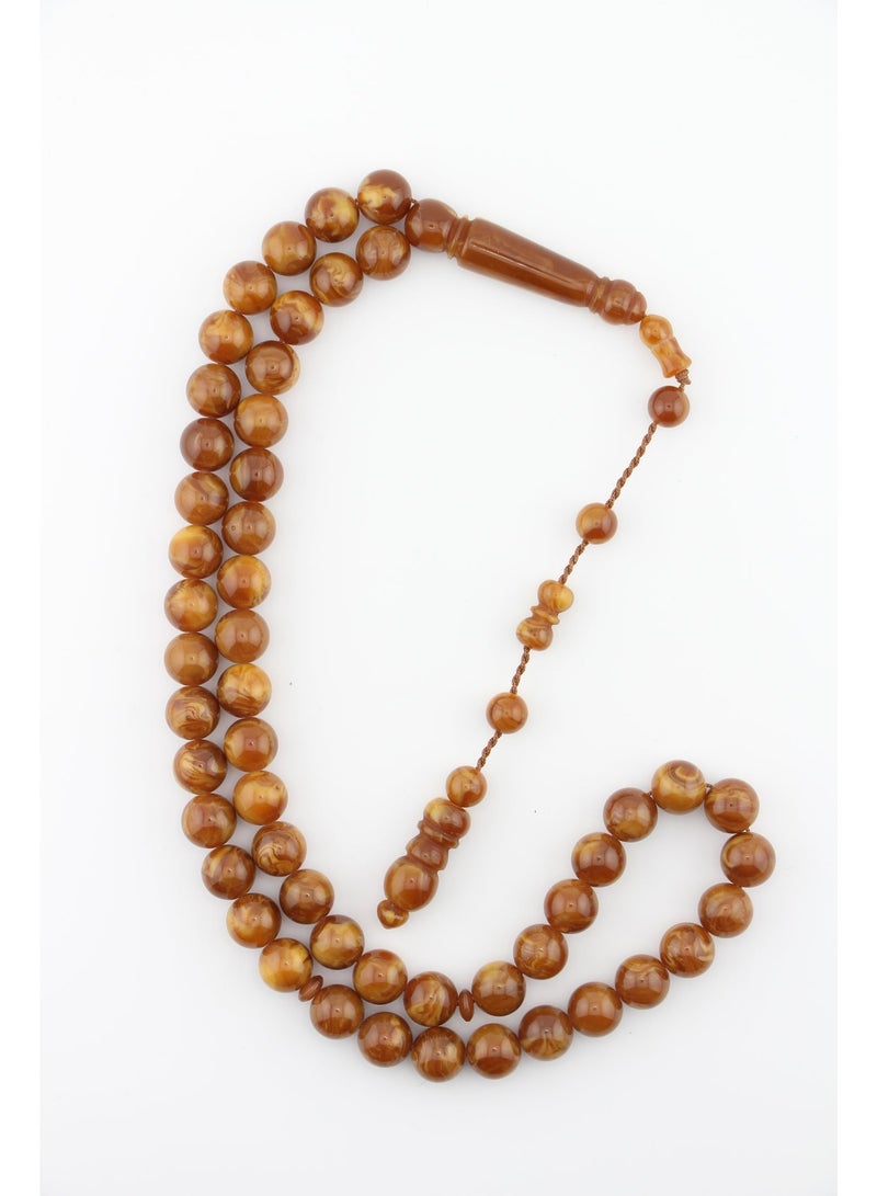 Kamins Collection Brown Turkish Amber Tasbih (Pouch Edition) - Image 2