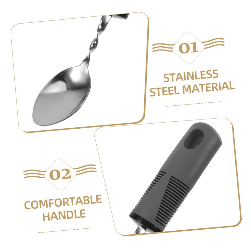 4pcs Bendable Angled Fork Spoon Set Adaptive Utensils For Elderly Hand Tremors Ergonomic Tableware - Image 4