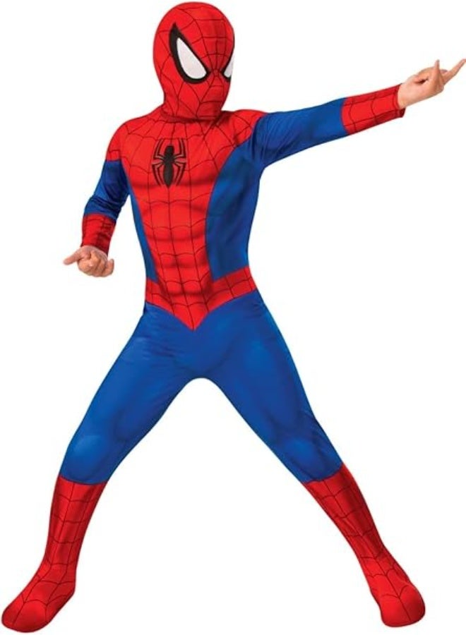 MARVEL Superhero Spiderman Breathable Comfortable Size L Themed Party Fancy Dress Cosplay Costume Large - Image 1