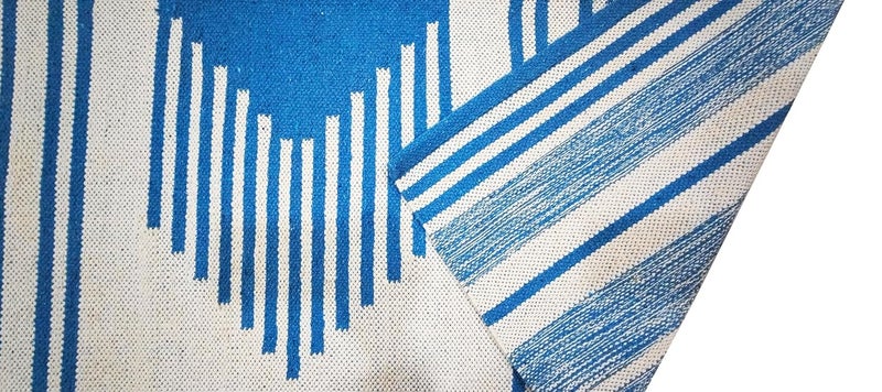 STONEMUNK ® Runner for Living Room | 22x60 Inch | Indoor Floor Rugs for Bedroom | Suitable for Home or Office | Runner for Kichen | Machine Washable Carpet | Cotton Runner - (Sky - Cut Shtal) - Image 4