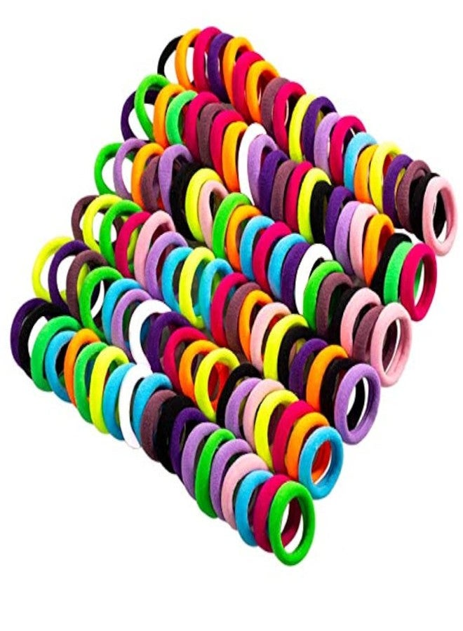 HRBS 20pcs Multi Color Hair Holder Hair Tie Soft Tiny Small Elastic Rubber Hair Bands Braiding for Kids Girls, Rubberbands, Soft colorful multi used Tiny small size Rubber Bands for daily use. - Image 1
