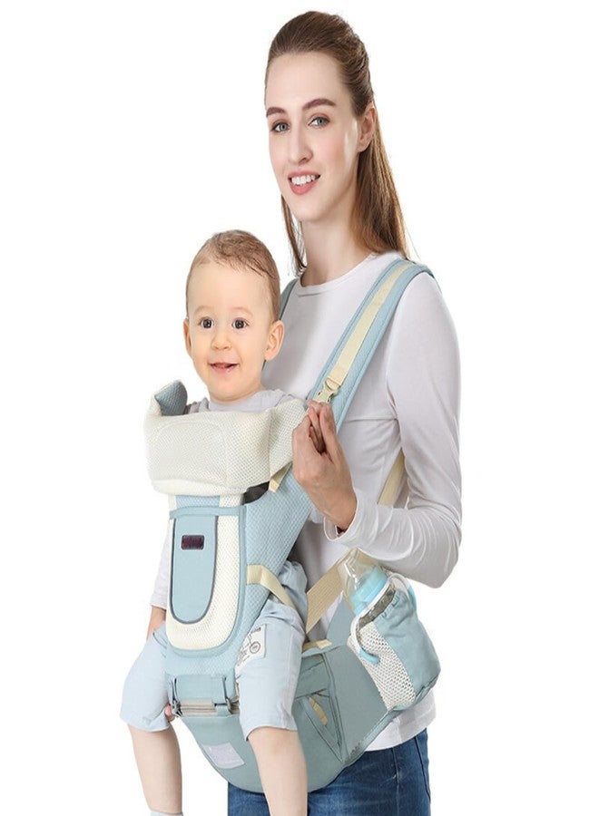 GUCHIGU Hip Seat Baby Carrier with 3 Carry Positions | Baby Carrier with Hip Seat for 6 to 36 Months | Adjustable New-Born to Toddler Carrier | Up to 15 Kgs (CRB3117A, Green)