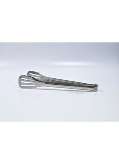 Afili Home Stainless Steel Grill Tongs, Steel Kitchen Service Frying Tongs, Grill Tongs 25.5 cm  - Image 2