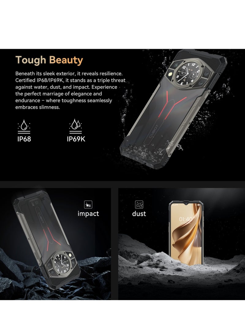 Cubot - CUBOT Kingkong AX Outdoor Mobile Phone Android 14 - Outdoor Smartphone Without Contract, 24GB + 256GB/1TB Construction Site Mobile Phone, 100MP Smartphone, 6.58 Inch FHD + 120Hz, 1.32 Inch Back - Image 1