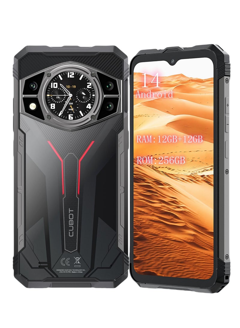 Cubot - CUBOT Kingkong AX Outdoor Mobile Phone Android 14 - Outdoor Smartphone Without Contract, 24GB + 256GB/1TB Construction Site Mobile Phone, 100MP Smartphone, 6.58 Inch FHD + 120Hz, 1.32 Inch Back - Image 1