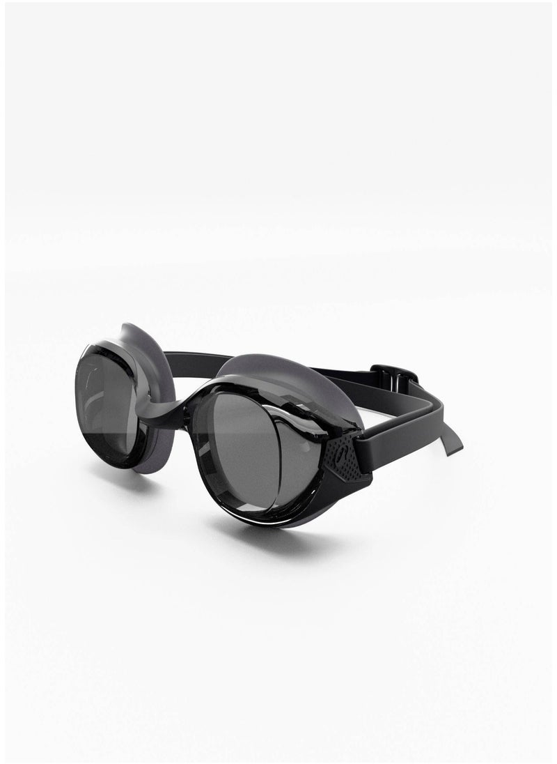 NABAIJI NABAIJI by DECATHLON, Swimming Goggles One Size Bfit Secure Fit & Smoked Lenses Black  - Image 1