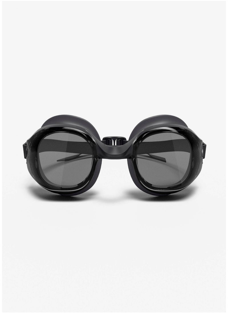 NABAIJI NABAIJI by DECATHLON, Swimming Goggles One Size Bfit Secure Fit & Smoked Lenses Black  - Image 2