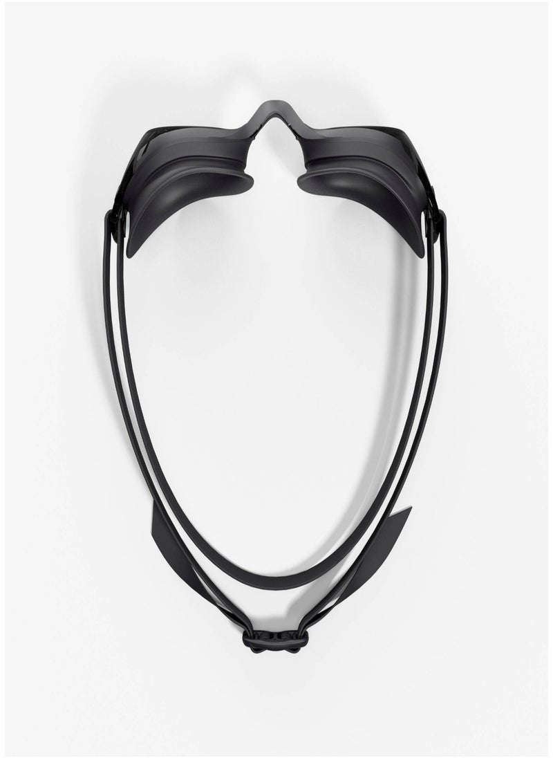 NABAIJI NABAIJI by DECATHLON, Swimming Goggles One Size Bfit Secure Fit & Smoked Lenses Black  - Image 4