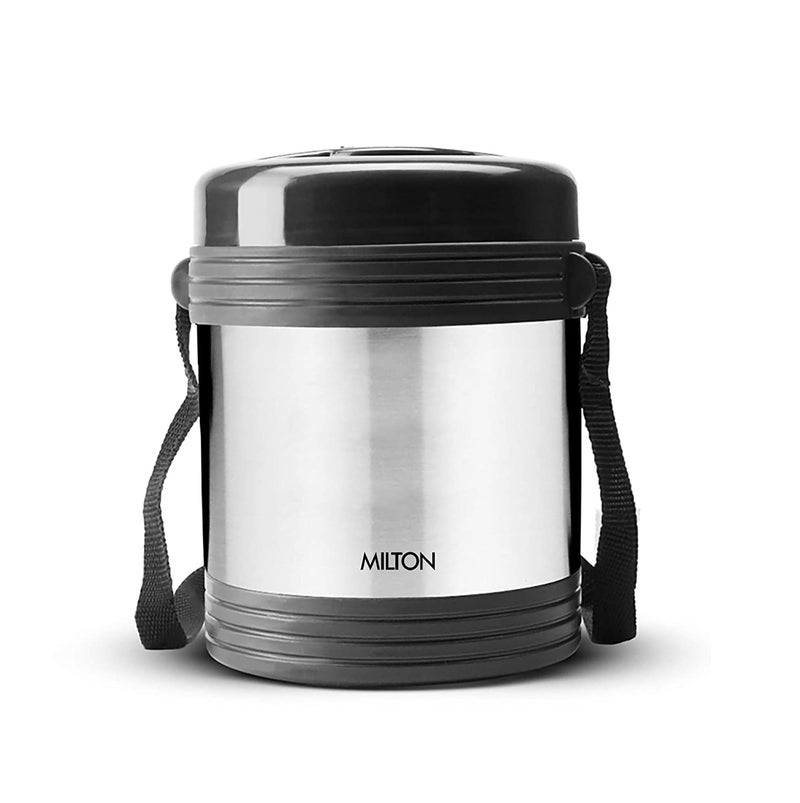 Milton MILTON Legend Deluxe 3 Stainless Steel Containers with Steam Vent 200 ml Each, Hot & Cold Leak-Proof Insulated Lunch Box for Office, College, Picnic, Silver - Image 3