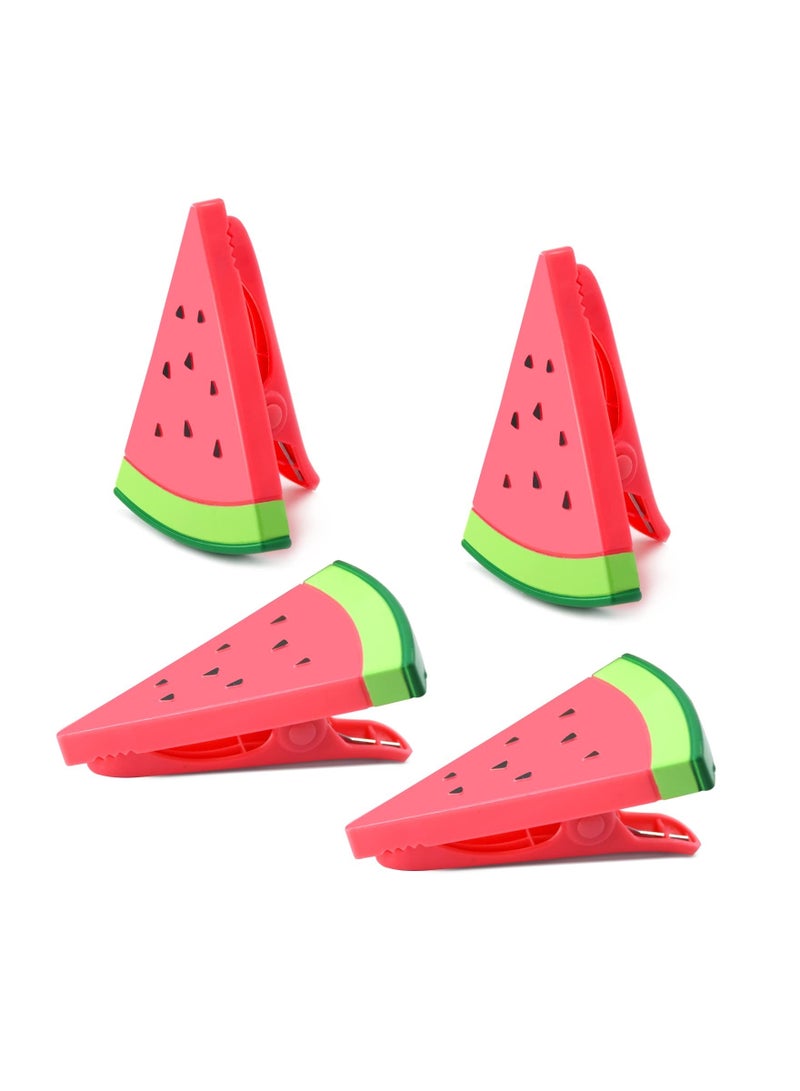 4PCS Durable Beach Towel Clips for Sunbeds, Fashion Style Towel Clips Heavy Duty Plastic Sunbed Towel Clips Beach Vacation Sun Lounger Towel Clips Beach Trip Towel Clips for Sunloungers Pool Chair - Image 1