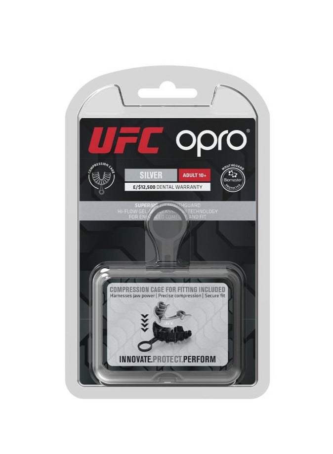 OPRO Self Fit Ufc Silver White/Silver Adult - Image 2