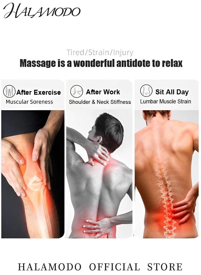 HALAMODO Fascia Muscle Roller Stick Hedgehog Massage Roller Yoga Stick Hand-held Body Massage Tool for Cellulite & Muscle Soreness Roller Stick for Reduce Leg Cramps - Image 5