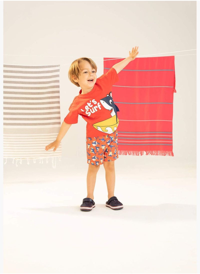 DeFacto Shark Print Swimming Shorts  - Image 2