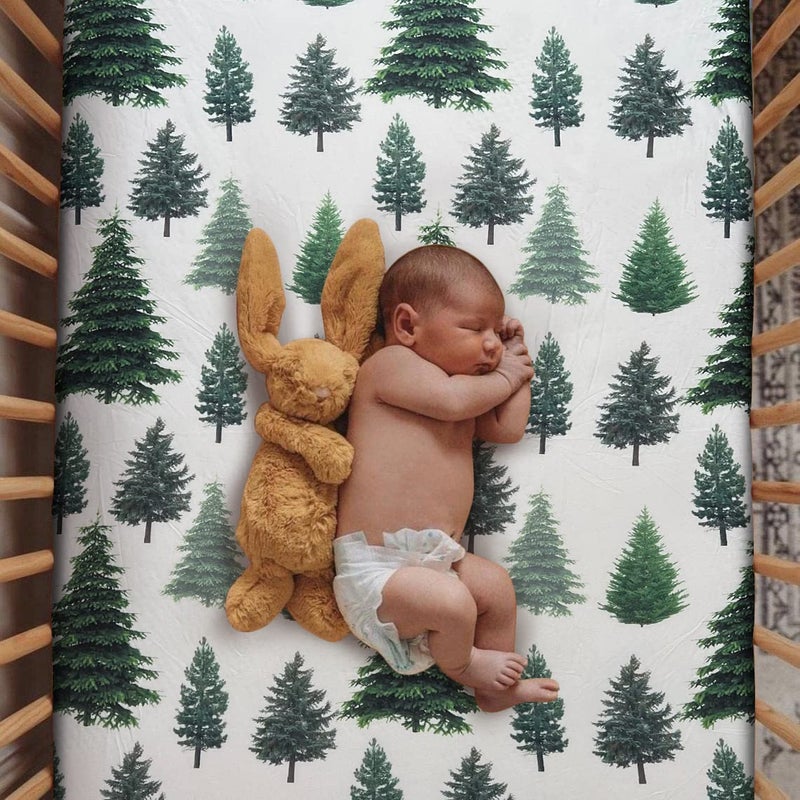 Soft Fitted Crib Sheet Stretchy and Breathable Toddler Crib Sheet for Boys and Girls Fits Standard Crib and Toddler Mattress