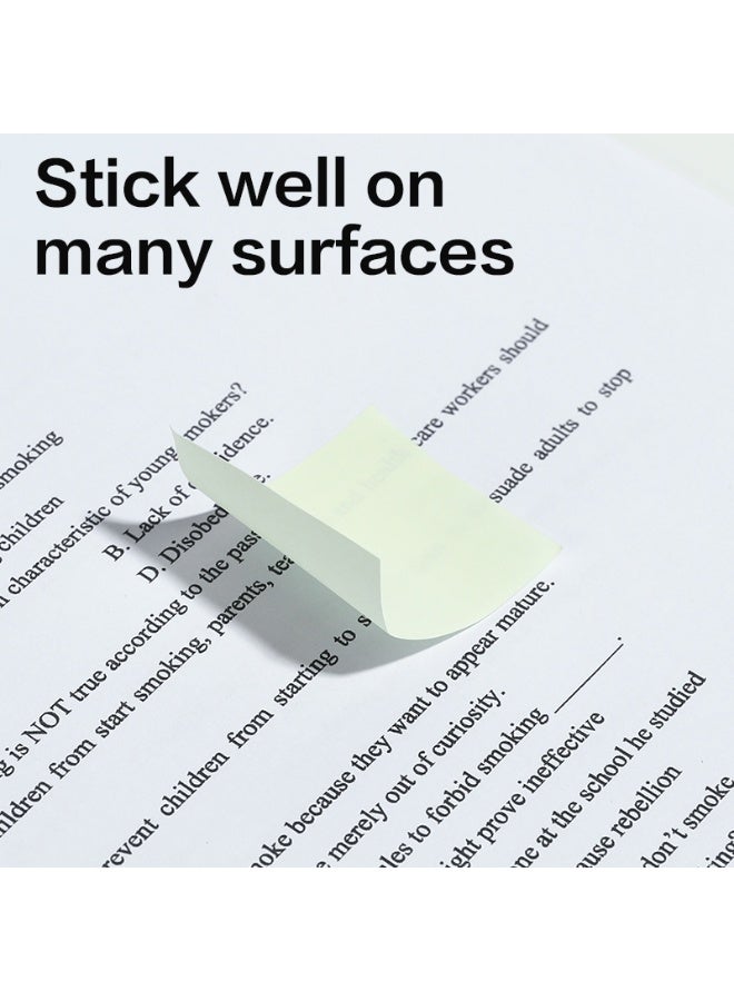 ديلي ملاحظات لاصقة صفراء 38×51 مم 1200 ورقة لاصق قوي للمذكرات - Image 4