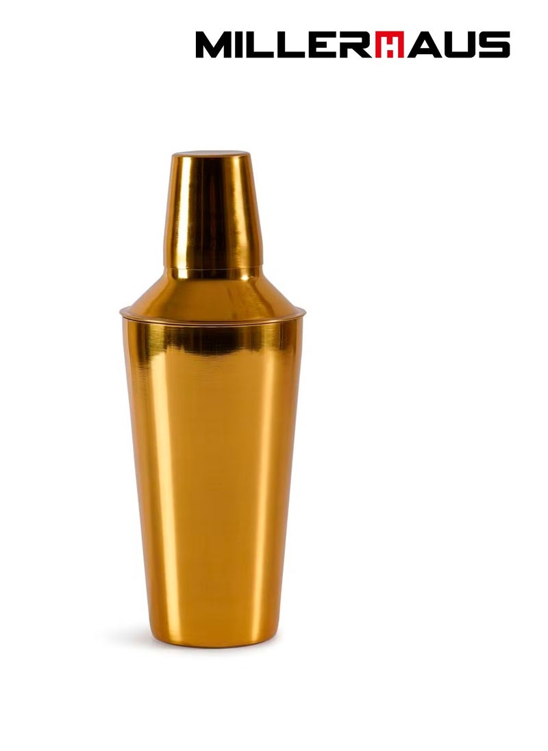MILLERHAUS Millerhaus COCKTAIL SHAKER 750ML WITH HAMMERED AND COLOR OUTSIDE Bar Accessories - Stainless Steel  - Image 1