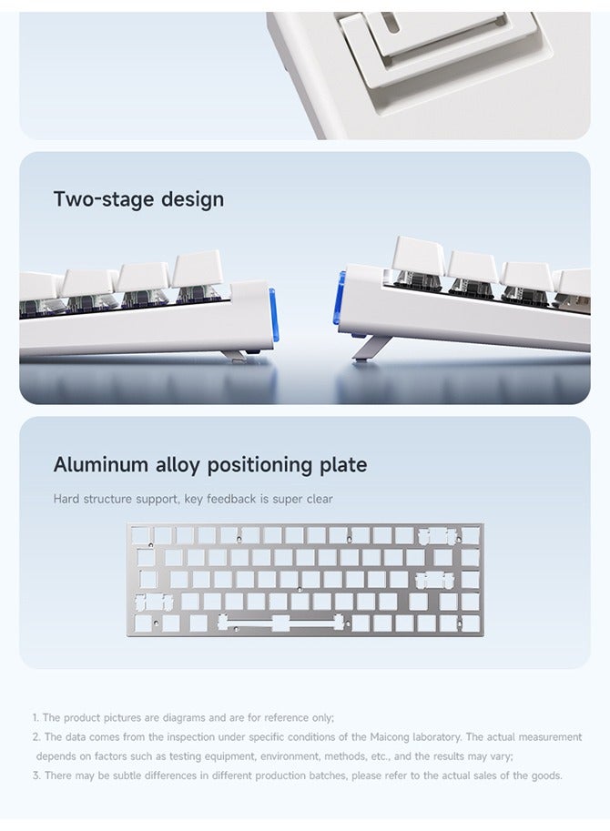 MCHOSE ACE 68 Air Magnetic Switch Wired Gaming Keyboard,65% Rapid Trigger Hall Effect Keyboard with Adjustable Actuation HotSwap RGB Snap Tap Hyper-Fast 8K Hz Polling Rate for PC/Mac Gamer (White) - Image 4
