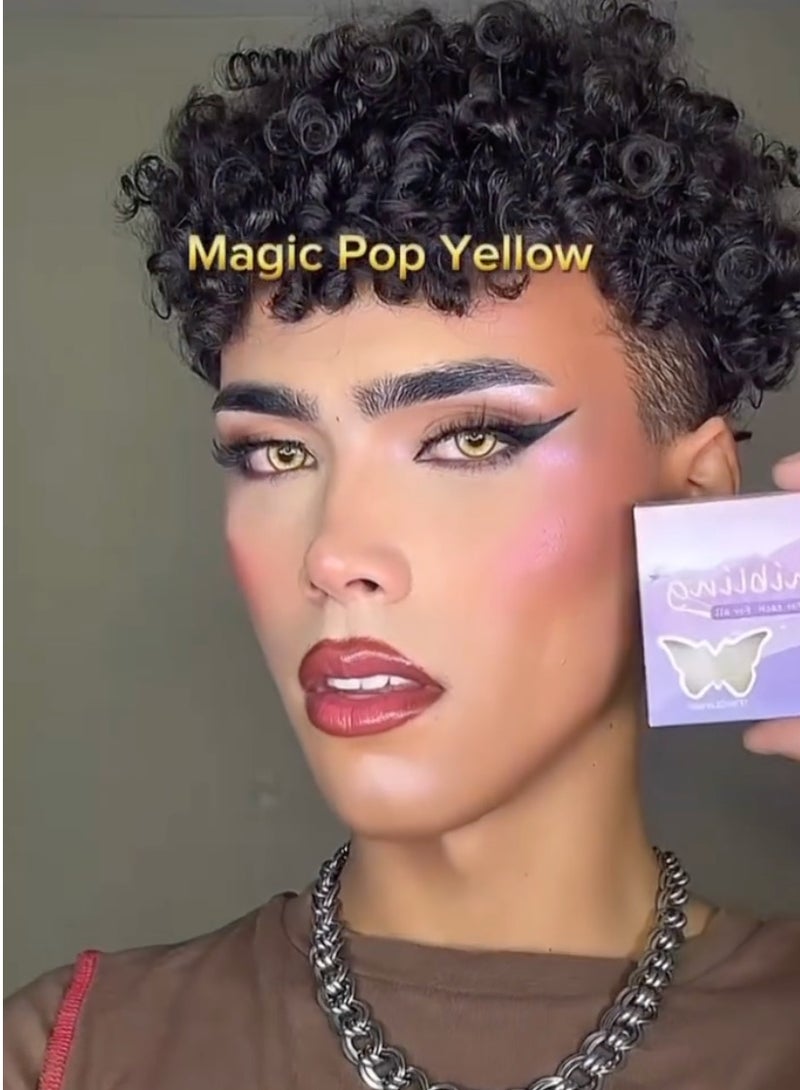 يونيبلينغ عدسات لاصقة ملونة سنوية ماجيك بوب الأصفر كازوتورا هانيميا طوكيو ريفينجرز للتنكر - Image 4