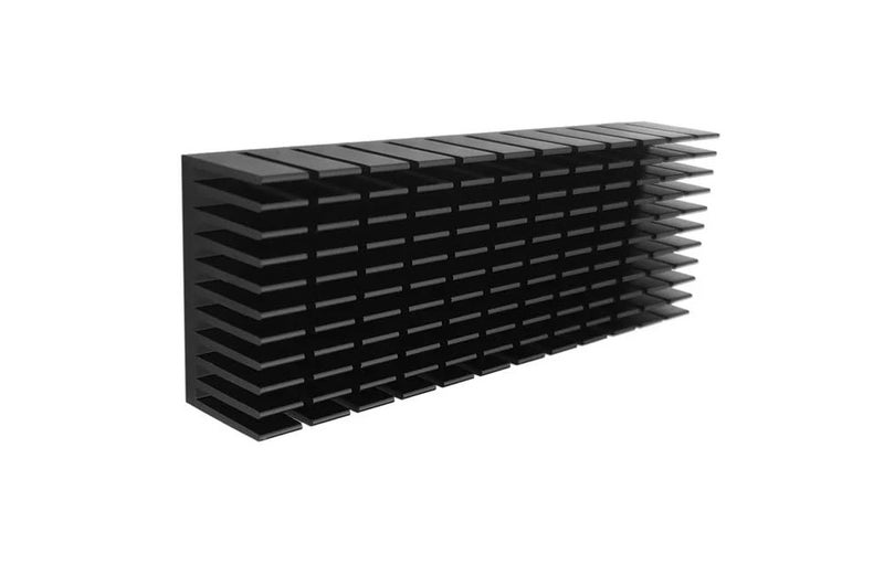 Easycargo 2pcs 40mm Heatsink Kit 100mmx40mmx20mm + 3M8810 Thermal Conductive Adhesive Tape, Cooling Aluminium Heat Sink - Image 3