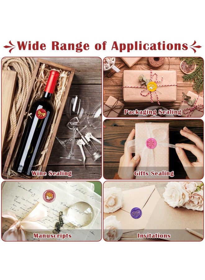 anezus Ed Wax Seal Stamp Kit, Anezus 790Pcs Sealing Wax Kit With Wax Seal Beads, Wax Stamp, Wax Warmer, Vintage Envelopes, And Gift Box For Letter Sealing, Invitation Cards, Craft Decoration - Image 4