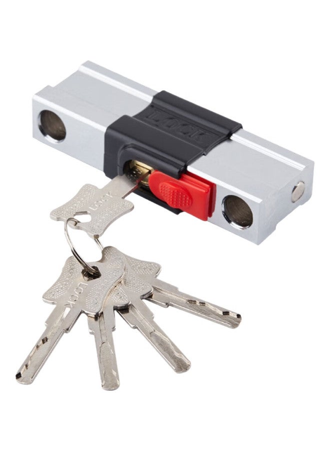 Move Iron Bicycle Lock, Extended U-Shaped Lock, Double Door Lock, Insert Lock, Anti-Theft Lock, Shop Lock, Electric Bike Lock - Image 1