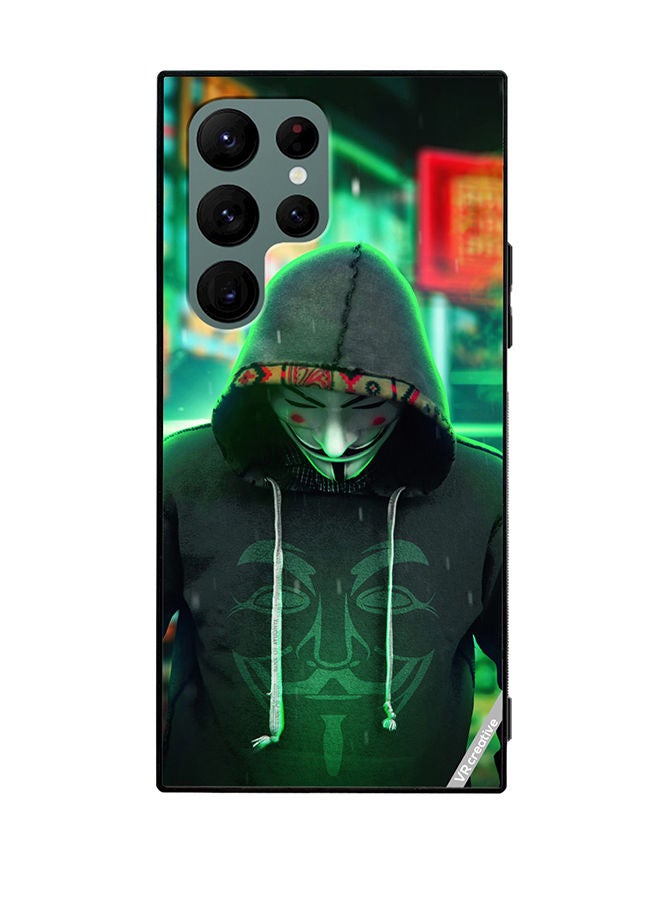 VR CREATIVE Protective Case Cover For Samsung Galaxy S22 Ultra 5G Joker Mask In Joker Jacket Design Multicolour - Image 1