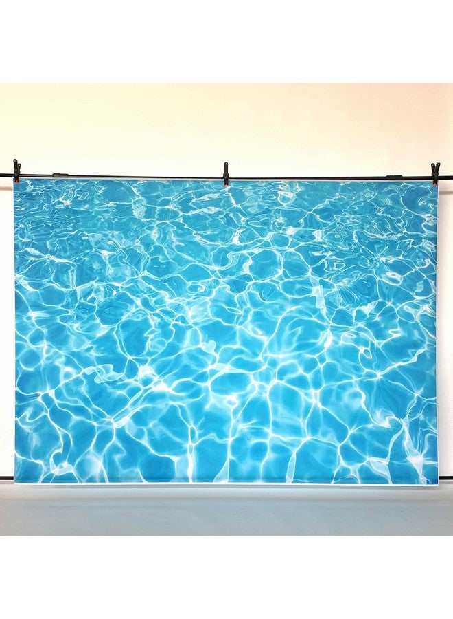 SeekPro 7X5Ft Water Blue Summer Swimming Pool Splash Water Ripple Birthday Banner Photography Backdrops Party Photo Studio Booth Background Newborn Swimming Party Banner Sk1223B - Image 5