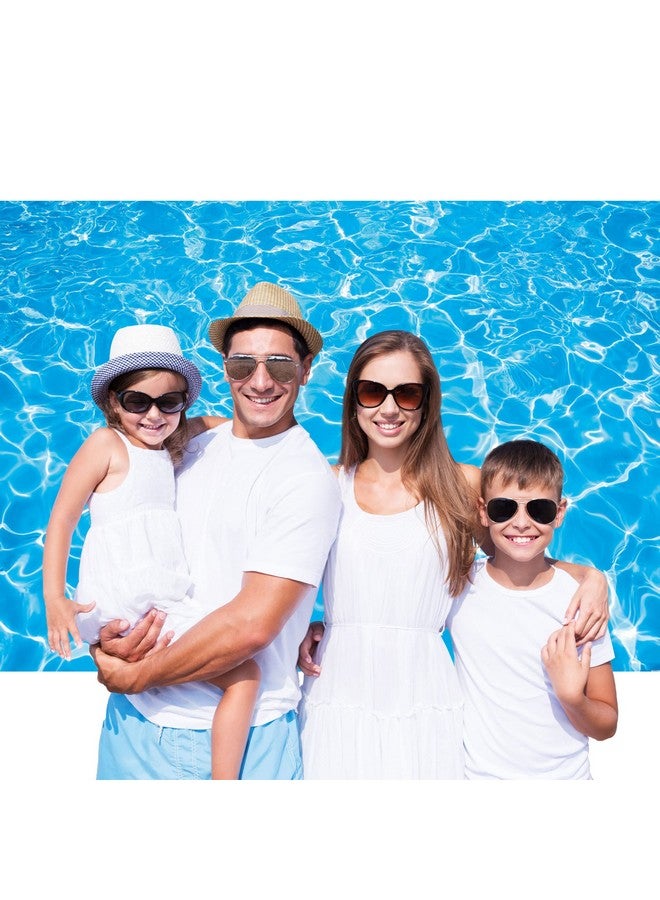 SeekPro 7X5Ft Water Blue Summer Swimming Pool Splash Water Ripple Birthday Banner Photography Backdrops Party Photo Studio Booth Background Newborn Swimming Party Banner Sk1223B - Image 3