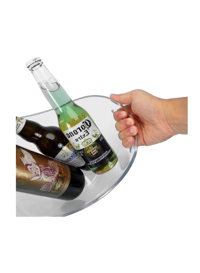 GOGOGO  Ice Bucket Clear Plastic 3.5 Liter - Storage Tub - Perfect for Wine, Champagne or Beer Bottle - Image 4