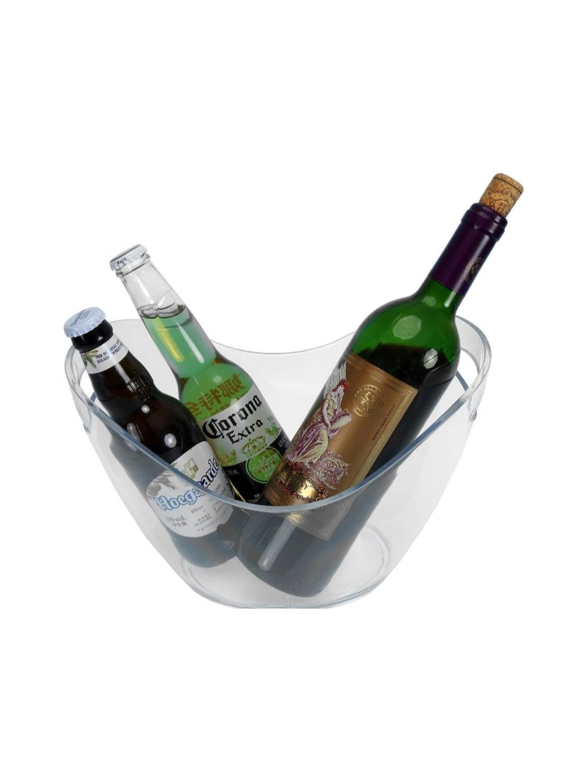GOGOGO  Ice Bucket Clear Plastic 3.5 Liter - Storage Tub - Perfect for Wine, Champagne or Beer Bottle - Image 5