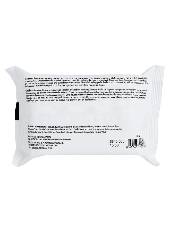Lorac POREfection Cleansing Wipes Swipes Away Makeup Dirt Oil Gentle Safe for Sensitive Eyes Cruelty Free - Image 4