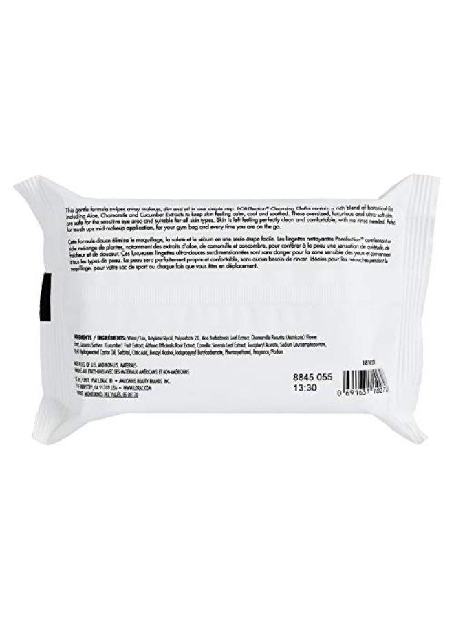 Lorac POREfection Cleansing Wipes Swipes Away Makeup Dirt Oil Gentle Safe for Sensitive Eyes Cruelty Free - Image 3